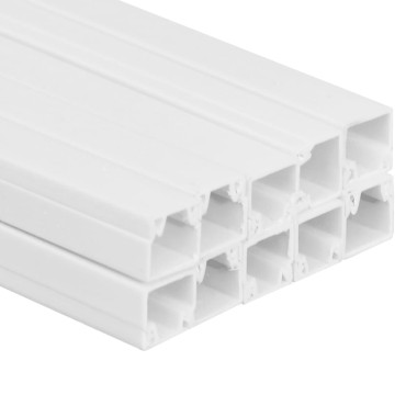 vidaXL Κανάλι Καλωδίων 10 x 10 χιλ. 10 μ. από PVC