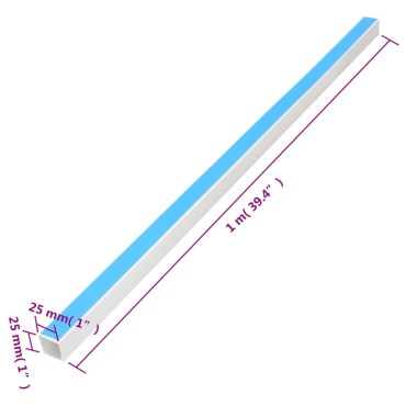 vidaXL Κανάλι Καλωδίων Αυτοκόλλητο 25 x 25 χιλ. 10 μ. από PVC