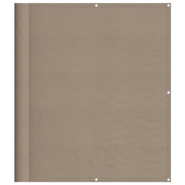 vidaXL Διαχωριστικό Βεράντας Taupe 120x1000εκ 100% Πολ. Ύφασμα Oxford