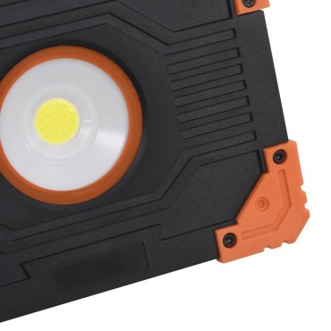 vidaXL Προβολέας LED Φορητός 10 W Ψυχρό Λευκό από ABS