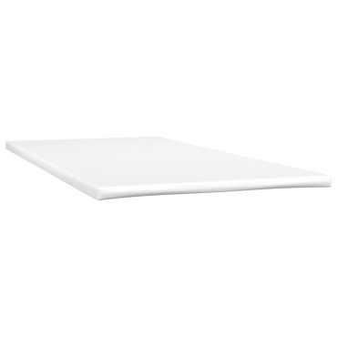 vidaXL Κρεβάτι Boxspring με Στρώμα Κρεμ 120x190cm Υφασμάτινο 1 τεμ. - Μονό