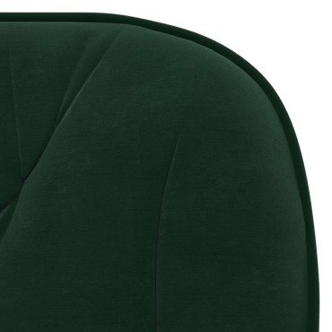 vidaXL Καρέκλες Τραπεζαρίας Περιστρ. 2 τεμ. Σκούρο Πράσινο Βελούδινες 56x61,5x(72-80)cm