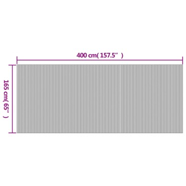 vidaXL Διαχωριστικό Δωματίου Γκρι 165x400cm από Μπαμπού 1 τεμ.