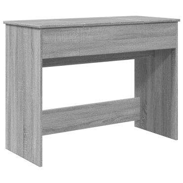 vidaXL Μπουντουάρ με Καθρέφτη Γκρι Sonoma 100x45x76cm 1 τεμ.