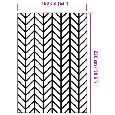 vidaXL Χαλί Εξωτερικού Χώρου Γκρι 160 x 230 εκ. από Πολυπροπυλένιο