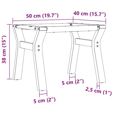 vidaXL Πόδια Τραπεζιού Σαλονιού σε Σχήμα «Y» 50x40x38cm Χυτοσίδηρος 1 τεμ.