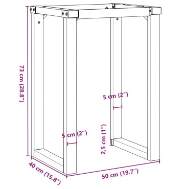 vidaXL Πόδια Τραπεζιού Σαλονιού σε Σχήμα «Ο» 50x40x73cm Χυτοσίδηρος 1 τεμ.