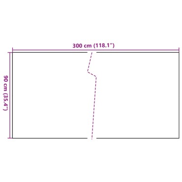 vidaXL Διαχωριστικό Βεράντας Ανθρακί 300 x 90 εκ. από Συνθετικό Ρατάν