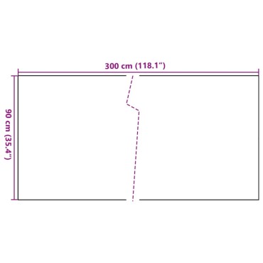 vidaXL Διαχωριστικό Βεράντας Ανθρακί 300 x 90 εκ. από Συνθετικό Ρατάν