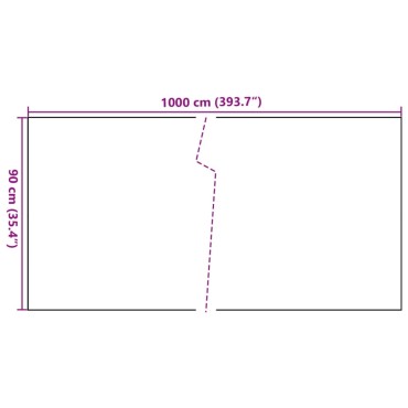 vidaXL Διαχωριστικό Βεράντας Ανθρακί 1000 x 90 εκ. από Συνθετικό Ρατάν