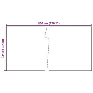 vidaXL Διαχωριστικό Βεράντας Ανθρακί 500 x 100 εκ. από Συνθετικό Ρατάν