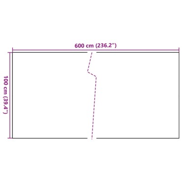 vidaXL Διαχωριστικό Βεράντας Ανθρακί 600 x 100 εκ. από Συνθετικό Ρατάν