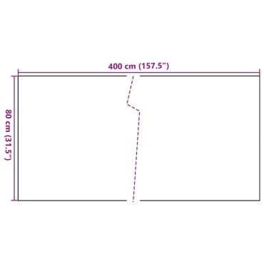 vidaXL Διαχωριστικό Βεράντας Ανθρακί 400 x 80 εκ. από Συνθετικό Ρατάν