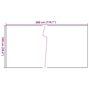 vidaXL Διαχωριστικό Βεράντας Καφέ & Μαύρο 300x100 εκ. Συνθετικό Ρατάν