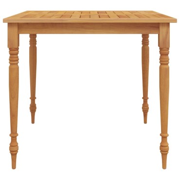 vidaXL Τραπέζι Batavia 85x85x75cm από Μασίφ Ξύλο Teak 1 τεμ.