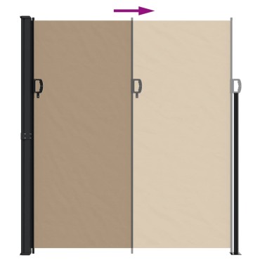 vidaXL Σκίαστρο Πλαϊνό Συρόμενο Taupe 220 x 600 εκ.