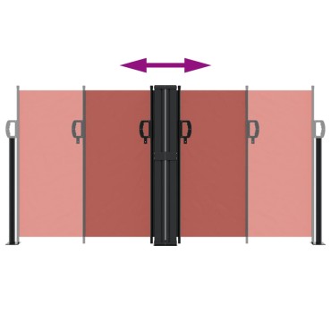 vidaXL Σκίαστρο Πλαϊνό Συρόμενο Τερακότα 120 x 1000 εκ.