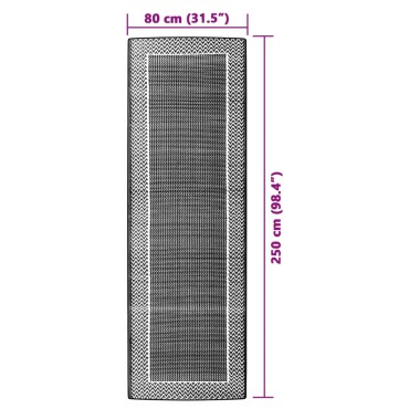 vidaXL Χαλί Εξωτερικού Χώρου Πράσινο 80x250 εκ. από Πολυπροπυλένιο