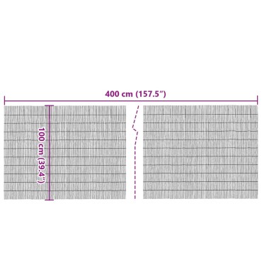 vidaXL Καλαμωτή 400 x 100 εκ. Μπαμπού