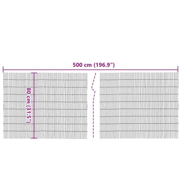 vidaXL Καλαμωτή 500x80 εκ. Μπαμπού