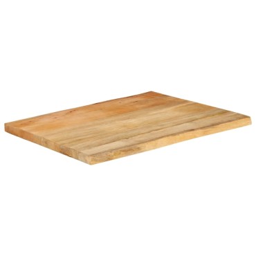 vidaXL Επιφάνεια Τραπεζιού 70x60x2,5cm Live Edge Μασίφ Ξύλο Μάνγκο 1 τεμ.