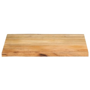 vidaXL Επιφάνεια Τραπεζιού 70x60x2,5cm Live Edge Μασίφ Ξύλο Μάνγκο 1 τεμ.