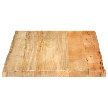 vidaXL Επιφάνεια Τραπεζιού 70x60x2,5cm Live Edge Μασίφ Ξύλο Μάνγκο 1 τεμ.