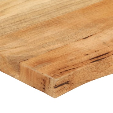 vidaXL Επιφάνεια Τραπεζιού 70x60x2,5cm Live Edge Μασίφ Ξύλο Μάνγκο 1 τεμ.