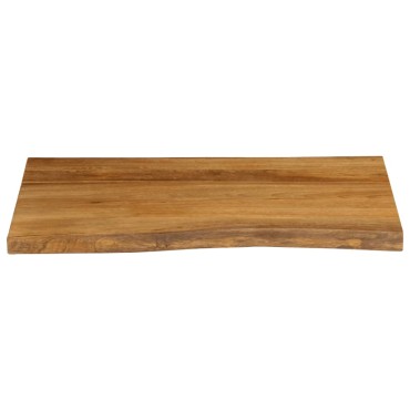 vidaXL Επιφάνεια Τραπεζιού 90x60x2,5cm Live Edge Μασίφ Ξύλο Μάνγκο 1 τεμ.