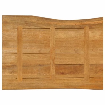 vidaXL Επιφάνεια Τραπεζιού 90x60x2,5cm Live Edge Μασίφ Ξύλο Μάνγκο 1 τεμ.