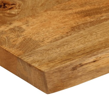 vidaXL Επιφάνεια Τραπεζιού 90x60x2,5cm Live Edge Μασίφ Ξύλο Μάνγκο 1 τεμ.