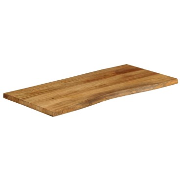 vidaXL Επιφάνεια Τραπεζιού 110x60x2,5cm Live Edge Μασίφ Ξύλο Μάνγκο 1 τεμ.