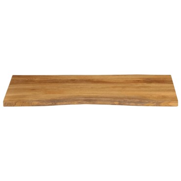 vidaXL Επιφάνεια Τραπεζιού 110x60x2,5cm Live Edge Μασίφ Ξύλο Μάνγκο 1 τεμ.