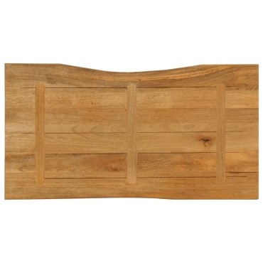 vidaXL Επιφάνεια Τραπεζιού 110x60x2,5cm Live Edge Μασίφ Ξύλο Μάνγκο 1 τεμ.