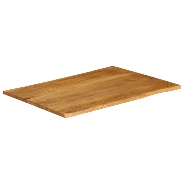 vidaXL Επιφάνεια Τραπεζιού 90x80x2,5cm Live Edge Μασίφ Ξύλο Μάνγκο 1 τεμ.