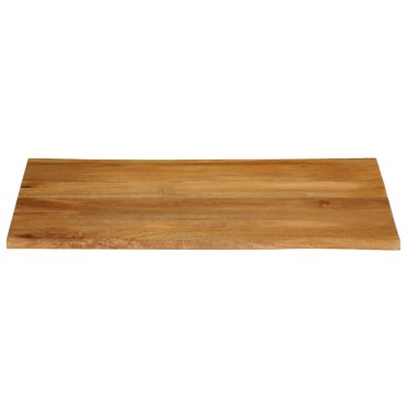 vidaXL Επιφάνεια Τραπεζιού 90x80x2,5cm Live Edge Μασίφ Ξύλο Μάνγκο 1 τεμ.