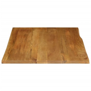 vidaXL Επιφάνεια Τραπεζιού 90x80x2,5cm Live Edge Μασίφ Ξύλο Μάνγκο 1 τεμ.