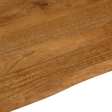 vidaXL Επιφάνεια Τραπεζιού 90x80x2,5cm Live Edge Μασίφ Ξύλο Μάνγκο 1 τεμ.