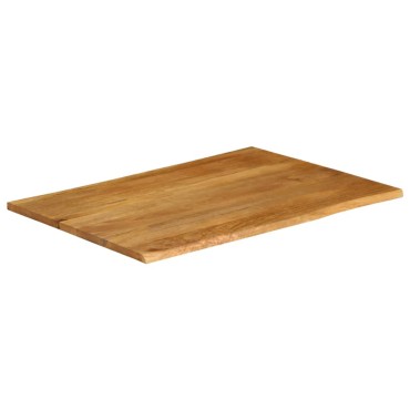 vidaXL Επιφάνεια Τραπεζιού 110x80x2,5cm Live Edge Μασίφ Ξύλο Μάνγκο 1 τεμ.