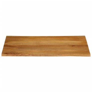 vidaXL Επιφάνεια Τραπεζιού 110x80x2,5cm Live Edge Μασίφ Ξύλο Μάνγκο 1 τεμ.