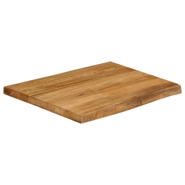 vidaXL Επιφάνεια Τραπεζιού 60x60x3,8cm Live Edge Μασίφ Ξύλο Μάνγκο 1 τεμ.