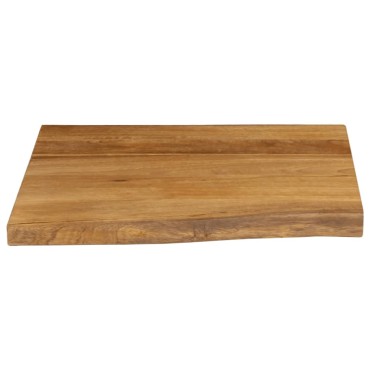 vidaXL Επιφάνεια Τραπεζιού 60x60x3,8cm Live Edge Μασίφ Ξύλο Μάνγκο 1 τεμ.