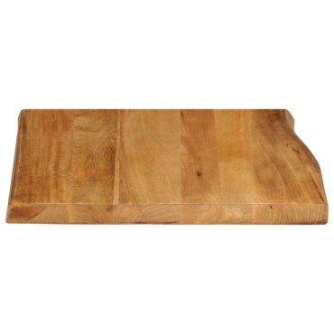 vidaXL Επιφάνεια Τραπεζιού 60x60x3,8cm Live Edge Μασίφ Ξύλο Μάνγκο 1 τεμ.