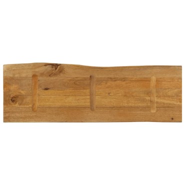 vidaXL Επιφάνεια Τραπεζιού 120x40x3,8cm Live Edge Μασίφ Ξύλο Μάνγκο 1 τεμ.