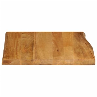 vidaXL Επιφάνεια Τραπεζιού 80x80x3,8cm Live Edge Μασίφ Ξύλο Μάνγκο 1 τεμ.