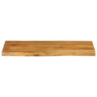 vidaXL Επιφάνεια Τραπεζιού 90x40x3,8cm Live Edge Μασίφ Ξύλο Μάνγκο 1 τεμ.