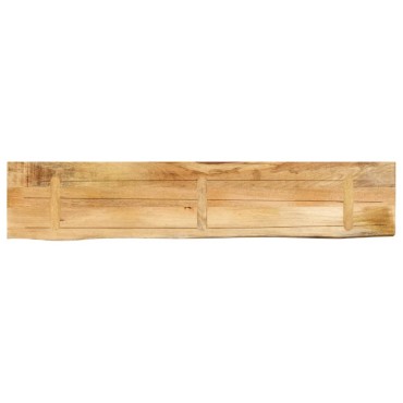 vidaXL Επιφάνεια Τραπεζιού 140x40x2,5cm Live Edge Μασίφ Ξύλο Μάνγκο 1 τεμ.