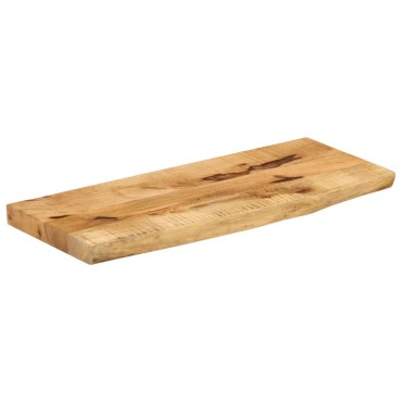 vidaXL Επιφάνεια Τραπεζιού 90x40x2,5cm Live Edge Μασίφ Ξύλο Μάνγκο 1 τεμ.