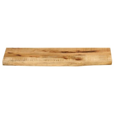 vidaXL Επιφάνεια Τραπεζιού 90x40x2,5cm Live Edge Μασίφ Ξύλο Μάνγκο 1 τεμ.