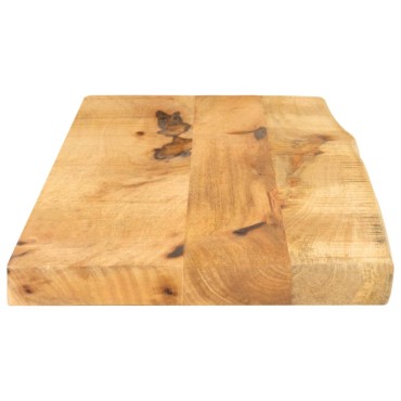 vidaXL Επιφάνεια Τραπεζιού 90x40x2,5cm Live Edge Μασίφ Ξύλο Μάνγκο 1 τεμ.